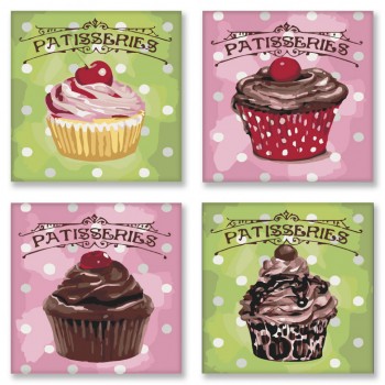 Набор для росписи по номерам. Полиптих 