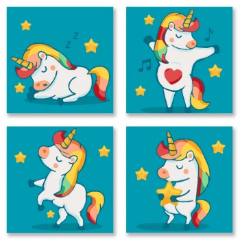 Набор для росписи по номерам.  Полиптих 