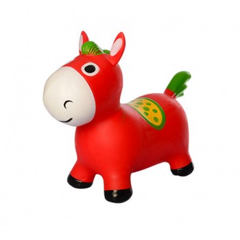 Детский прыгун лошадка MS 2994 резиновый (Red)