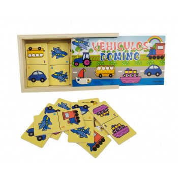 Деревянная игрушка Домино MD 2198 (Транспорт)