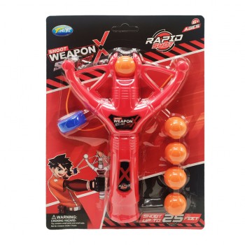 Детская рогатка Bambi 169A с мягкими шариками (Красный)