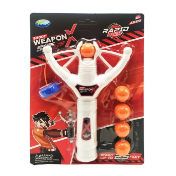 Детская рогатка Bambi 169A с мягкими шариками (Белый)