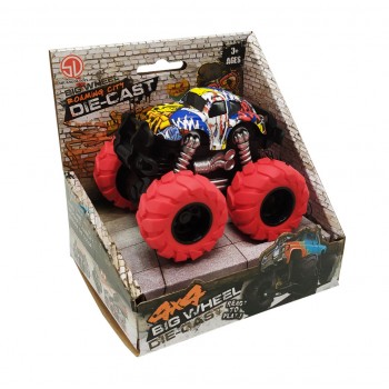 Детская инерционная машинка  Q61F5 большие колеса (Красный)