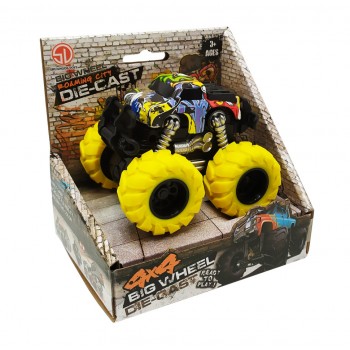 Детская инерционная машинка  Q61F5 большие колеса (Желтый)