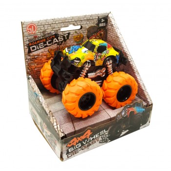 Детская инерционная машинка  Q61F5 большие колеса (Оранжевый)