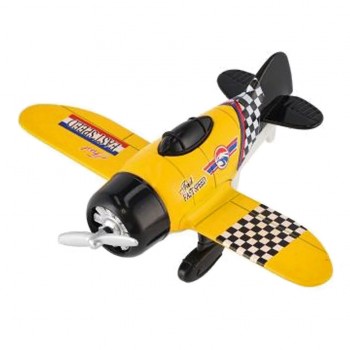 Самолет металлический инерционный, XG879-102 (Желтый)
