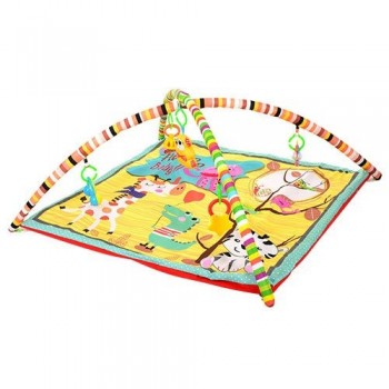 Развивающий детский коврик 134-5-8-9A, подвески, погремушки 82-82 см (135A)
