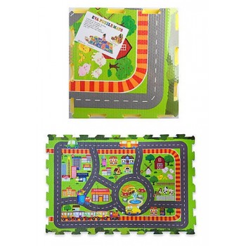 Коврик пазл фомовый EVA1907 6 деталей