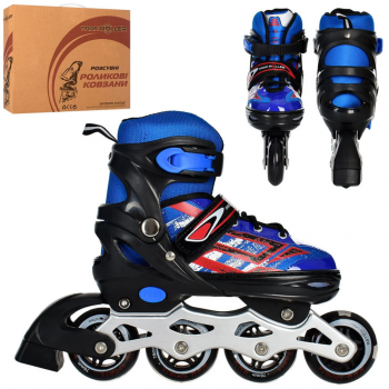 Ролики раздвижные Profi A4144-M-BL размер(35-38)