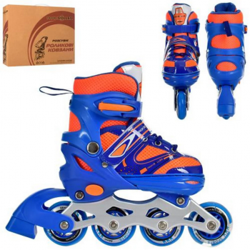 Ролики раздвижные Profi A4145-S-BL размер(31-34)