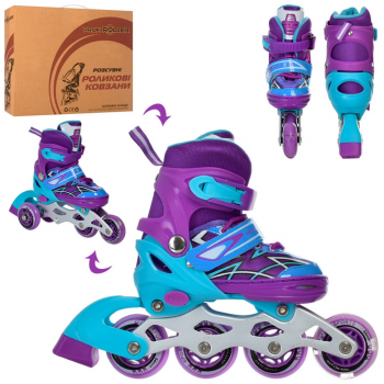 Ролики раздвижные Profi A4142-XS-V размер(27-30)