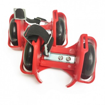 Ролики на пятку RS-0029 светящиеся колеса (Red)