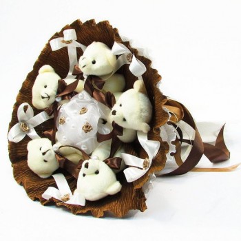 Букет з іграшок Ведмедика 5 коричневий 5287IT