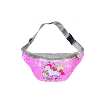 Сумка-бананка Единорог BG1094 р-р сумки – 27*8*14 см (Розовий)