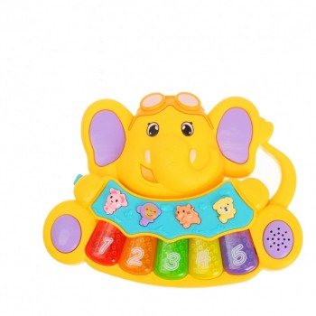 Детское игрушечное пианино 855-28A, 3 режима (Желтый)