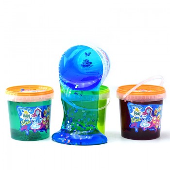 Лизун-антистресс ТМ Mr.Boo с слайсами в ведре 1000г 80049