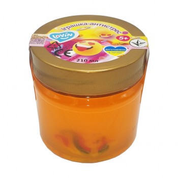 Игрушка-антистресс 210 мл Slime time ТМ Lovin 80142 (Оранжевый)