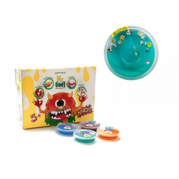 Лизун-антистресс с стикерами Mr.Boo А80009 40г