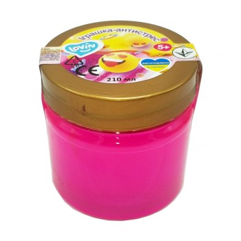 Игрушка-антистресс 210 мл Slime time ТМ Lovin 80142 (Розовый)