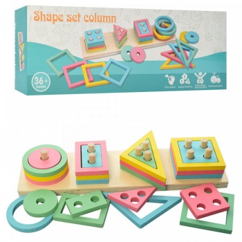 Дерев'яна іграшка Геометрика MD 2066