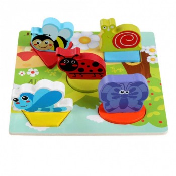 Дерев'яна іграшка Рамка-вкладиш MD 1508 (Комахи)