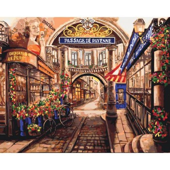 Картина за номерами. Міський пейзаж