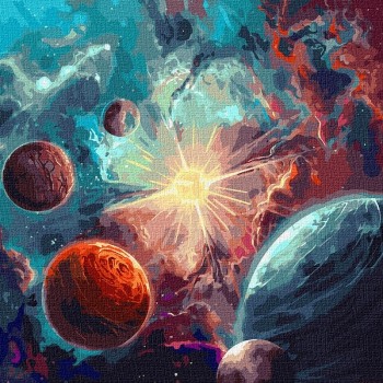 Картина за номерами (в коробці). 