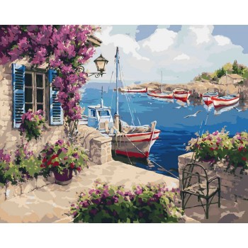 Картина по номерам. Сельский пейзаж 