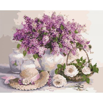 Картина по номерам. Сельский пейзаж 