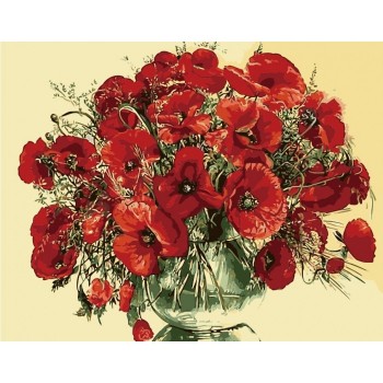 Картина по номерам. Букеты 