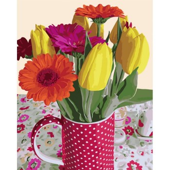 Картина за номерами. Букети