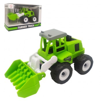 Игрушечная Стройтехника 9934-1-3 инерционная, 15 см  (Планировочный с зубцами ковш)