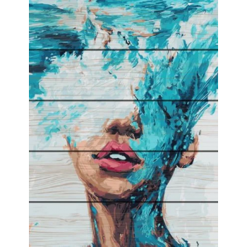 Картина по номерам на дереве. Rainbow Art 