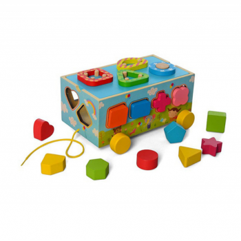 Деревянная Розвивающий Центр MD 2609-1-UC (Фигуры) сортер, геометрика ( уцененный товар )