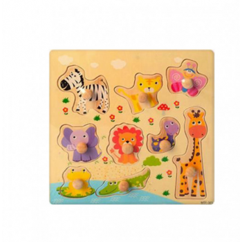 Деревянная игра MD1088-3-UC(Африка) рамка-вкладыш ( уцененный товар  )