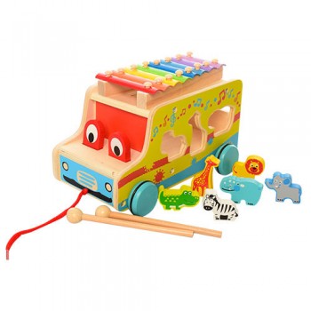 Деревянная игрушка Игра MD 1084-UC машинка