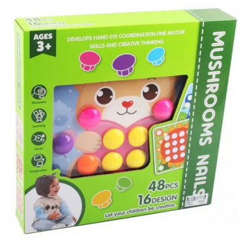 Мозаика для самых маленьких AA622-1-UC крупные вкладыши, 16 картинок,в коробке 31*31*5см