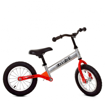 Беговел детский Profi Kids М 5463A-6 Серо-красный, 12 дюймов