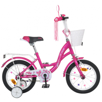 Велосипед детский PROF1 Y1426-1 14 дюймов, фуксия