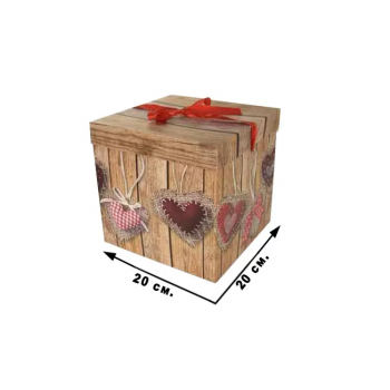 Шкатулка бум. CEL-141-2L  в пак.,/20*20 см