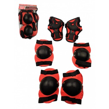 Защита рук и ног MS 0032 для катания на велосипеде, роликах,скейте, самокате (Красный)