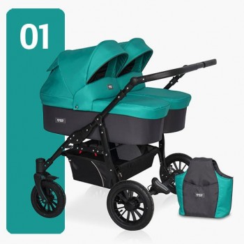 Коляска для двійні Riko Saxo 01