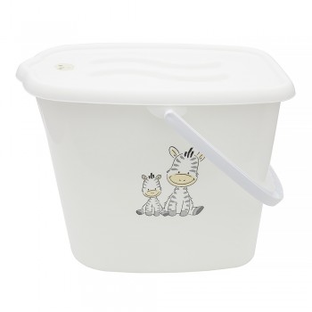 Відерце для підгузків і води Maltex ZEBRA 6906 white