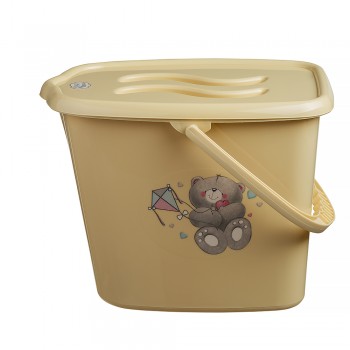 Відерце для підгузків і води Maltex Bear 2145 beige