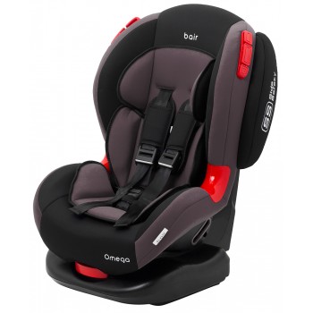 Автокрісло Bair Omega 1/2 (9-25 кг) DO2435 чорний - сірий смокі