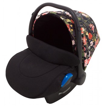 Автокрісло Adamex Kite Flowers FL1 чорний (квіти)