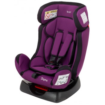 Автокрісло Bair Sigma 0+/1/2 (0-25 кг) DS1824 чорний - фіолетовий
