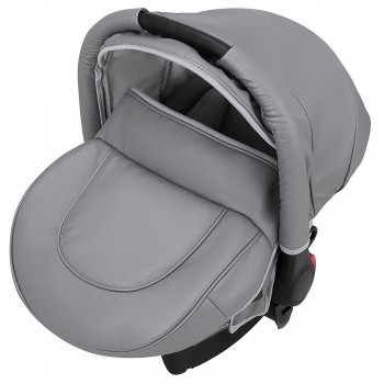 Автокрісло Adamex Carlo шкіра 100% SM3 сірий перламутр