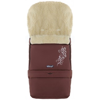 Зимний конверт Babyroom №20 с удлинением  шоколад с узором