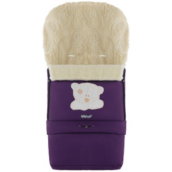 Зимний конверт Babyroom №20 с удлинением  фиолетовый (мордочка мишки штопаная)